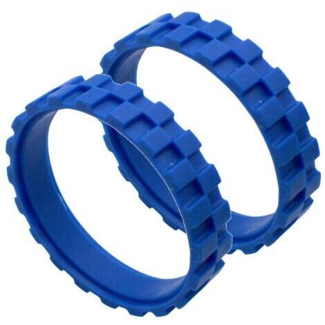 Gummirad, kompatibel mit dem Mittelrad mit rutschfesten Gummireifen (blau)