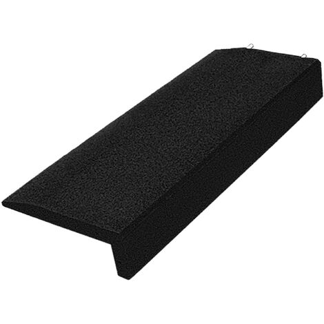 VIVOL Gummirand für Spielplatz & Sandkasten / Abschlusskante L-förmig – 100 x 40 x 14,5 cm – Schwarz