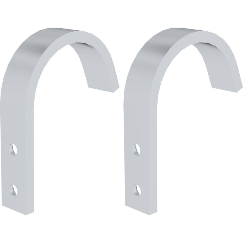 Munk - Günzburger Steigtechnik 2x Crochet pour échelles à marches et à échelons pour rail de guidage jusqu'à ø 80 mm - 019187