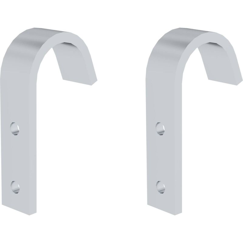 Munk - Günzburger Steigtechnik 2x Crochet pour échelles à marches et échelons pour rail de guidage jusqu'à ø 36 mm - 019185