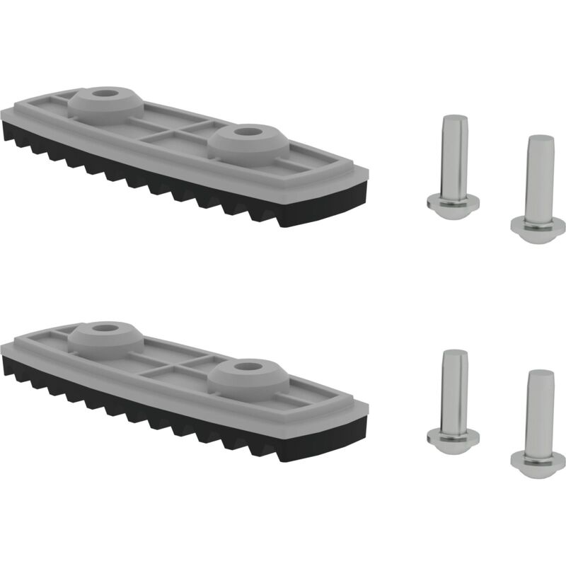 Munk - Günzburger Steigtechnik 2x plaque de base nivello standard pour hauteur de lisse 85 / 98 mm - 019210