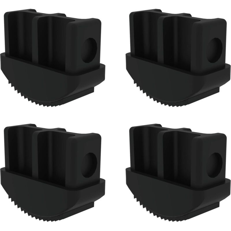 Munk - Günzburger Steigtechnik 4x sabots intérieurs pour échelles jusqu'à l'année de construction 2004 58 x 25 mm - 019190