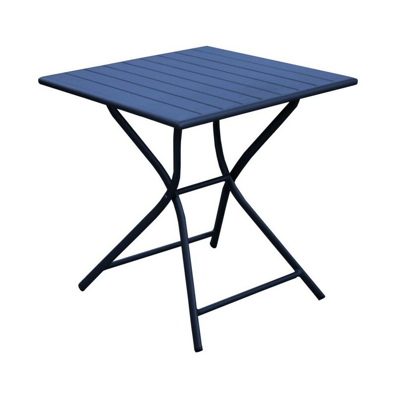 Proloisirs - Guéridon Globe bleu 70 x 74 x 70 cm