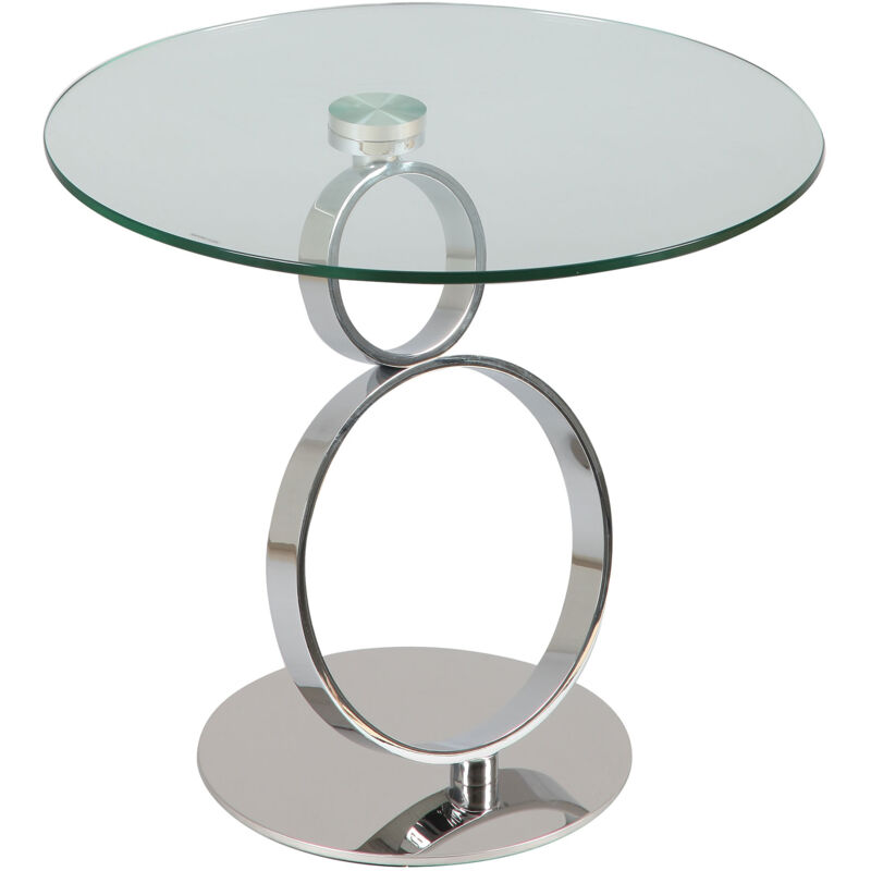 M&s - Guéridon rond 60 cm en verre trempé - glass