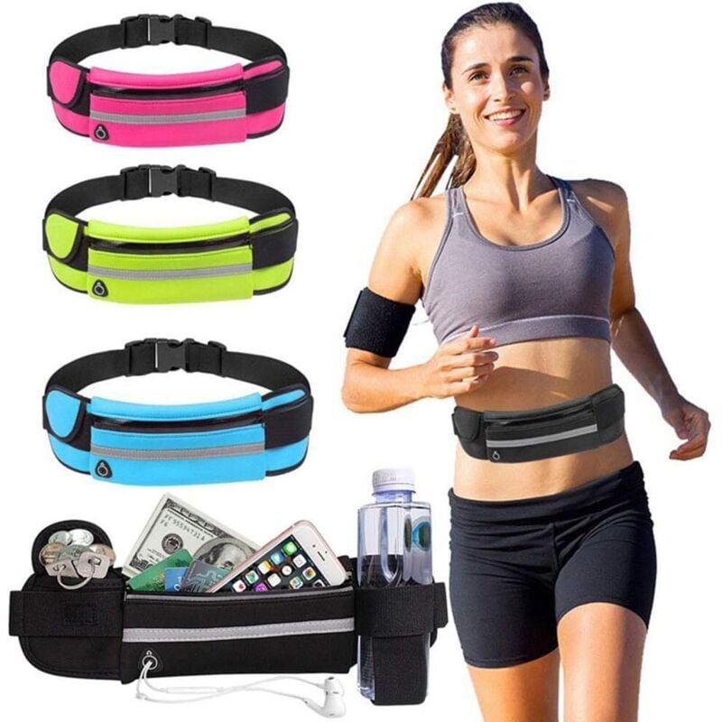 Image of Gürteltasche für Sport, Joggen, Laufen, Reisen und Festivals (Grün)