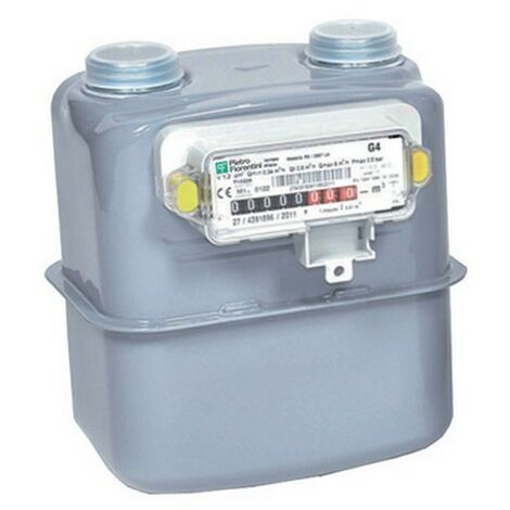 Gurtner – Compteur gaz basse pression Type G4 – Débit max 6 m³/h – Pression max 500 mbar – DN20 en tôle d'acier galvanisée