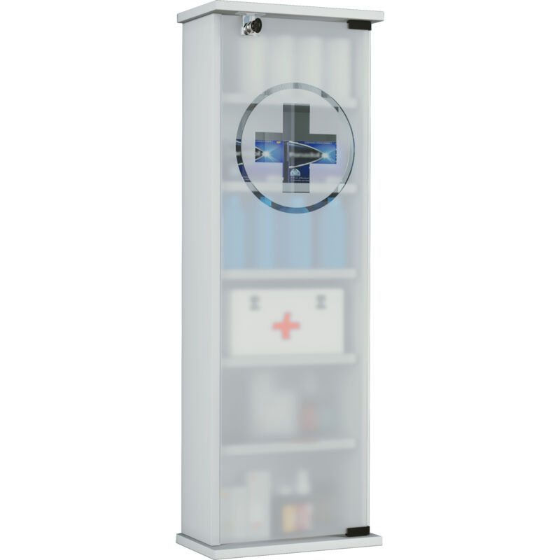 Ebuy24 - Handicapé médical Gusal h. 92 x l. 31 x p. 18 cm Blanc