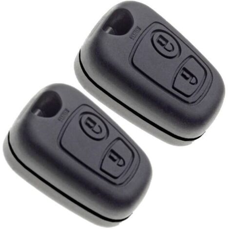 Guscio chiave senza lama per Peugeot 206 Hatchback, custodia chiave auto a due pulsanti, guscio chiave