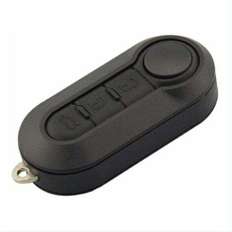 Guscio di ricambio pieghevole per chiave auto Fiat 500 Doblo Ducato Panda Punto Peugeot 3 pulsanti 543 cm (nero)
