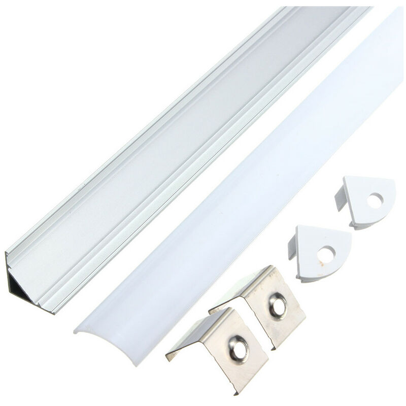 Image of Mohoo - Guscio rigido in alluminio da 50 cm per nastro 5050 5630 7020 led Strip v