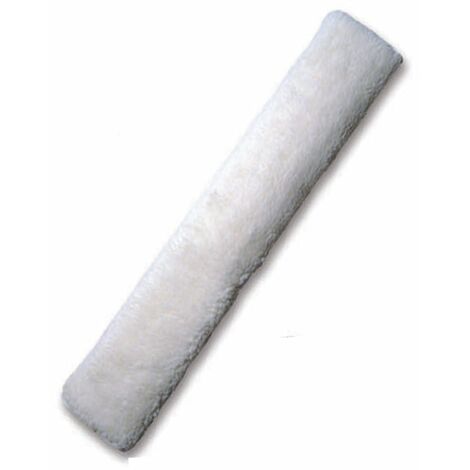 Guscio Tattini in agnellino sintetico per sottopancia: 85 x 14 cm, bianco (01)
