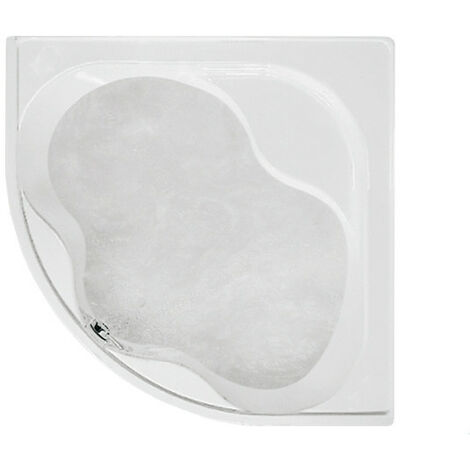 Guscio vasca Astor ad incasso su muratura 140x140 angolare bianco