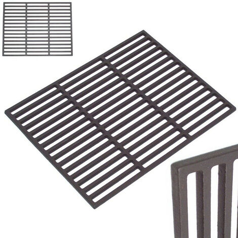 Guss Grillrost emailliert 60x40 eckig Grill Gussrost 56519 Gusseisen Gußeisen