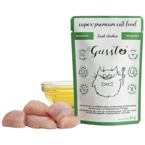 Gussto Cat  Fresco  Sobre de 85 g - Pollo fresco  Pollo 85 g