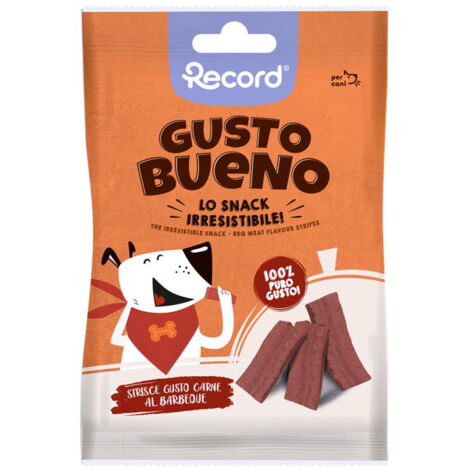 Gusto Bueno Strisce al gusto carne al barbeque per cani 24 confezioni x 50 g cad.