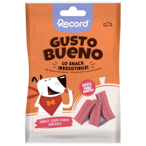 Gusto Bueno Strisce al gusto manzo arrosto per cani 24 confezioni x 50 g cad.