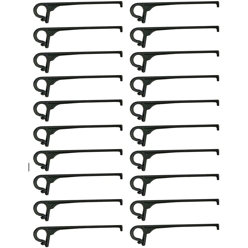 Gutter Brush Leaf Guard Fixing Clips (Pack of 20)