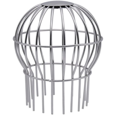 Gutter Guard 2" 304 Stainless Steel Strainer Fits 1.7" to 2.6" Round Downspouts and Blocks Leaves, Seeds and Other Debris Gutter Cleaning Tool