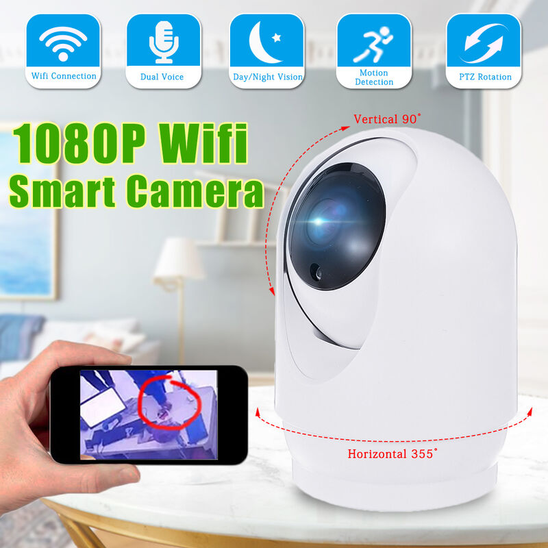 

GUUDGO Blockhouse 1080P 2MP Cámara IP inteligente Cámara de vigilancia de seguridad de visión nocturna de audio bidireccional