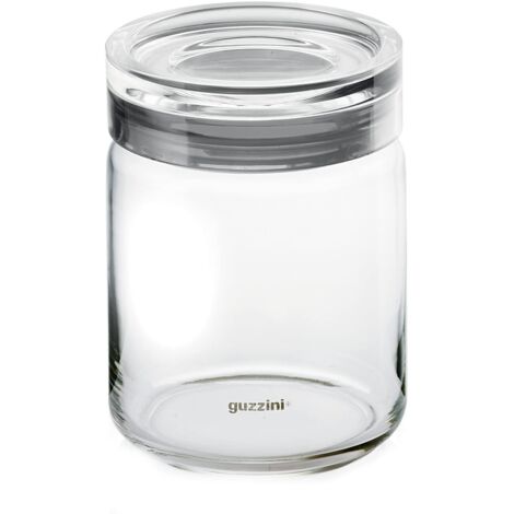 Guzzini Barattolo L Kitchen Active Design, Grigio Cielo, 10.5 x h16.5 cm