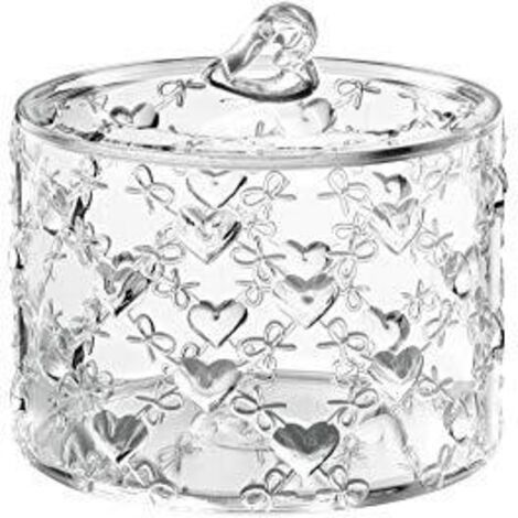 Guzzini Contenitore Grande con Coperchio Love, Trasparente, Ø15.7 x h14 cm