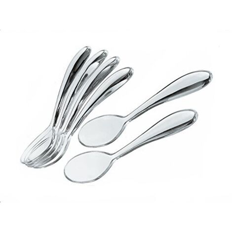 Guzzini Feeling Set 6 Cucchiaini Te' Grigio Plastica 12 cm