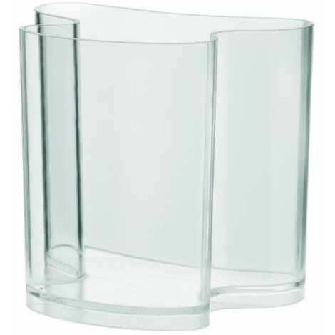Guzzini - Home, ISOLA, Vaso da Arredo Portariviste - Trasparente, 34 x 22,8 x h31 cm - 28930000