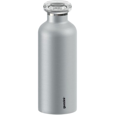 Guzzini - On The Go, ENERGY Bottiglia Termica da Viaggio - Argento, Ø 7,3 x h21,2cm  500 cc - 11670063