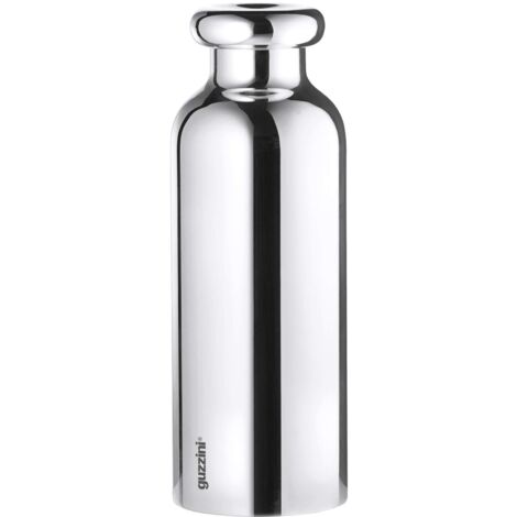 Guzzini - On The Go, ENERGY, Bottiglia Termica da Viaggio - Cromo, Ø 7.3 x h21.2 cm  500 cc - 11670016