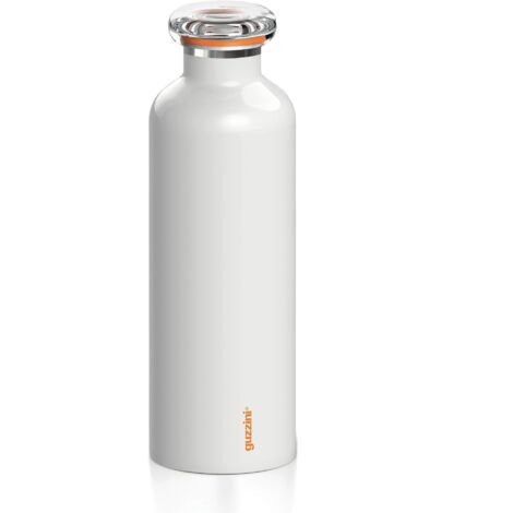 Guzzini - On The Go, ENERGY Bottiglia Termica da Viaggio L - Bianco, Ø 8 x h24 cm  750 cc - 11670311