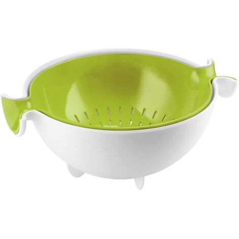 Guzzini Spin Drain Scolatutto: il pratico colino a centrifuga in verde
