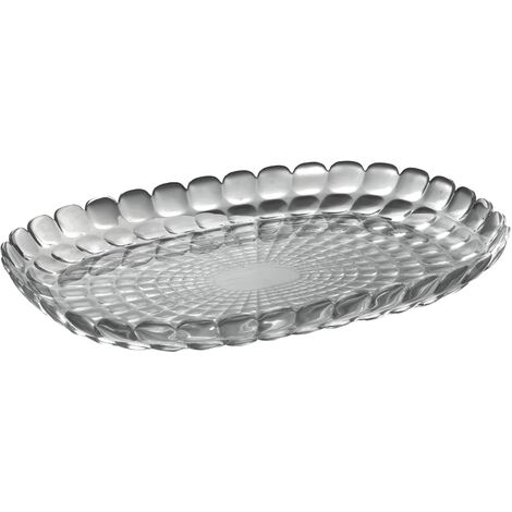 Guzzini - Tiffany, Vassoio M Piccolo - Grigio Cielo, 32 x 22,5 x h3 cm - 27960192