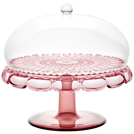 Guzzini VANITY Kuchenplatte mit Fuß und Haube Flamingo pink
