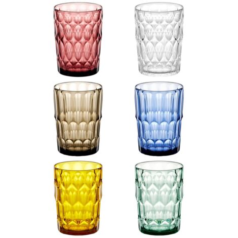 Guzzini VANITY Set aus 6 hohen Bechern Assorted colors