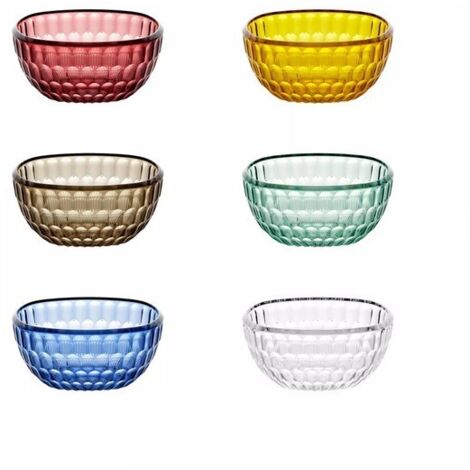 Guzzini - Vanity, Set of 6 ciotole ofof colors, in Bio-based SAN e Bio-based SMMA - ARIA