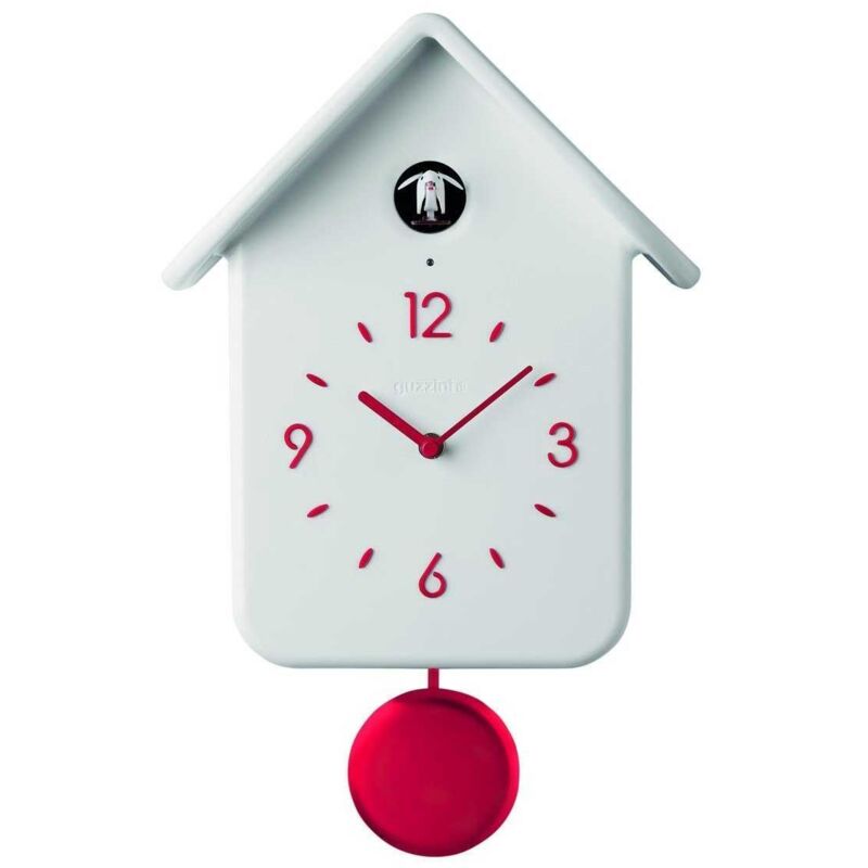 Uhr Guzzini Modell 16860211 Weiß Lautlos Kunststoff