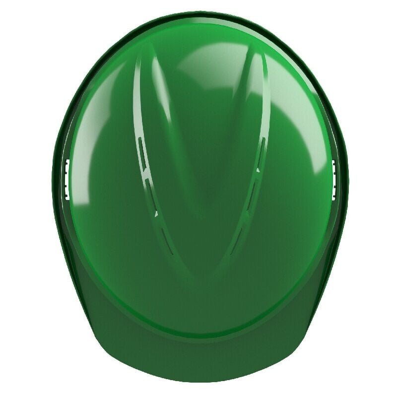 MSA - GV541 V-Gard 500 Green Safety Helmet with PushKey Sliding Suspension - Green