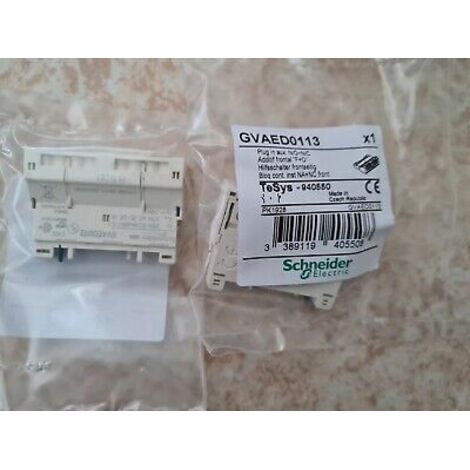 GVAED0113 AUXILIAIRE GV2 , NO+NC SCHNEIDER ADDITIF FRONTAL ( = GVAE11