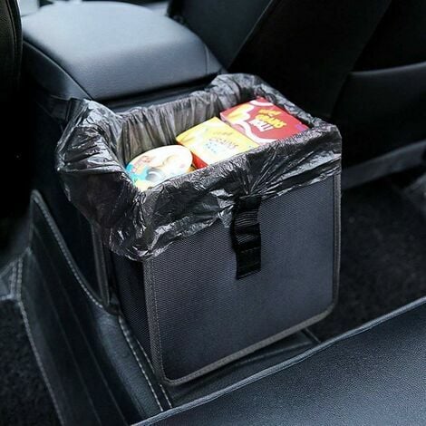 2 STÜCKE Tragbarer faltbarer Auto-Mülleimer Universal faltbarer  Auto-Mülleimer Papierkorb Hängende Reise-Aufbewahrungsbox Tasche