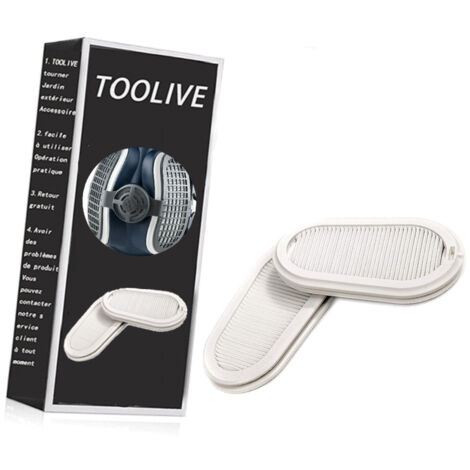 TOOLIVE GVS SPR316 Paire de filtres de rechange à poussière P3 Masque de protection