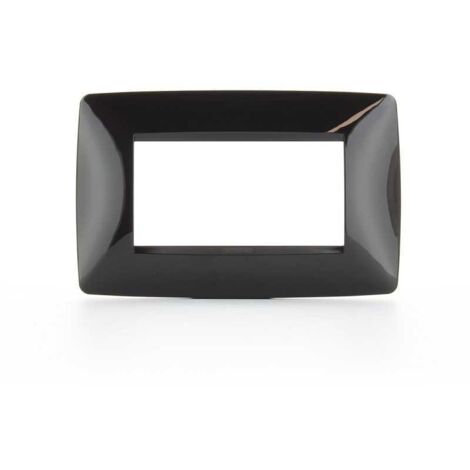 GW16104Tn Placa One 4 Módulos Negro Tóner