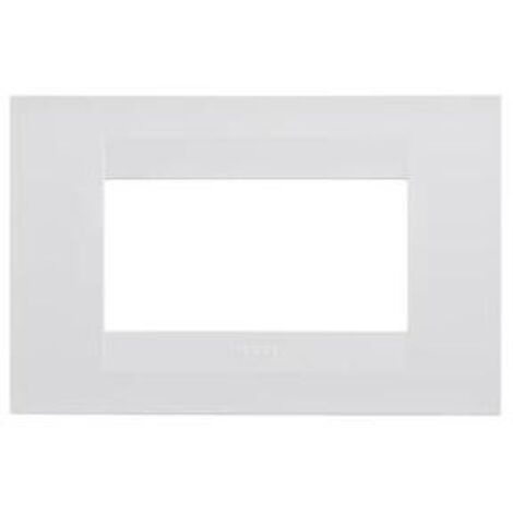GW16404Tb Placa Geo 4 Módulos Blanco Latte