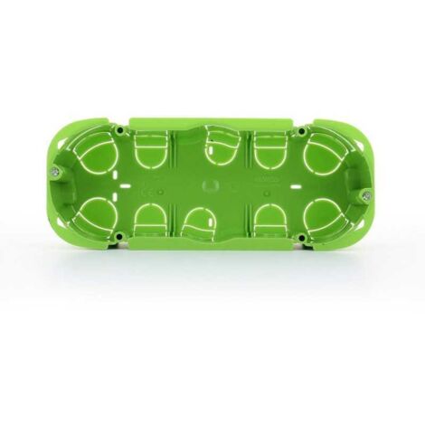 GW24406Pm Caja Rectangular de 6 Módulos para Paredes Móviles Ligeras Verde