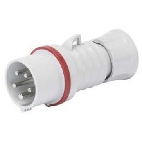 GW60008H Enchufe móvil 3P+T 16A 380-415V 50/60Hz 6H Rojo