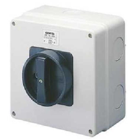 GW70401 Interruptor Giratorio de Pared de Control de 2 Módulos 16A IP65