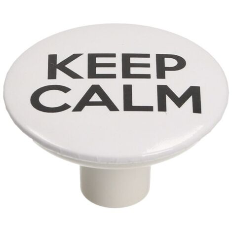 GX01 Knopf, weiß, Keep Calm