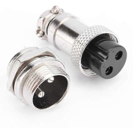 GX16 Aviation Connector 2-Pin 400V Screw Type Cable Connector--