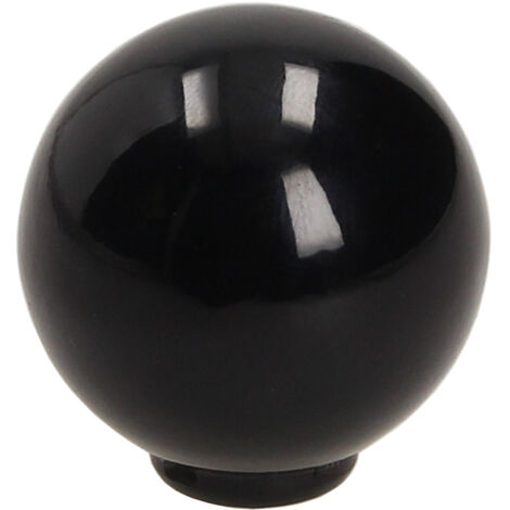 GX16 Knopf, schwarz glänzend