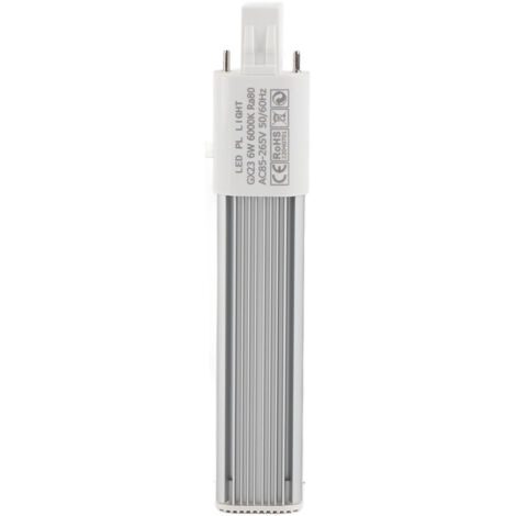 GX23 6W Kaltweiße LED-Lampe, 2-Pin-Einbau-Röhrenleuchte, energiesparende Beleuchtung