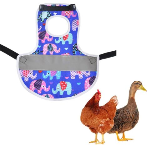 GXGM Selle de Poulet,Tablier de Selle de Poulet Poule,Gilet de Sécurité pour Poules,Réfléchissant pour Animaux de Compagnie Tablier de Poule Réfléchissant Gilet Réglable en Polyester